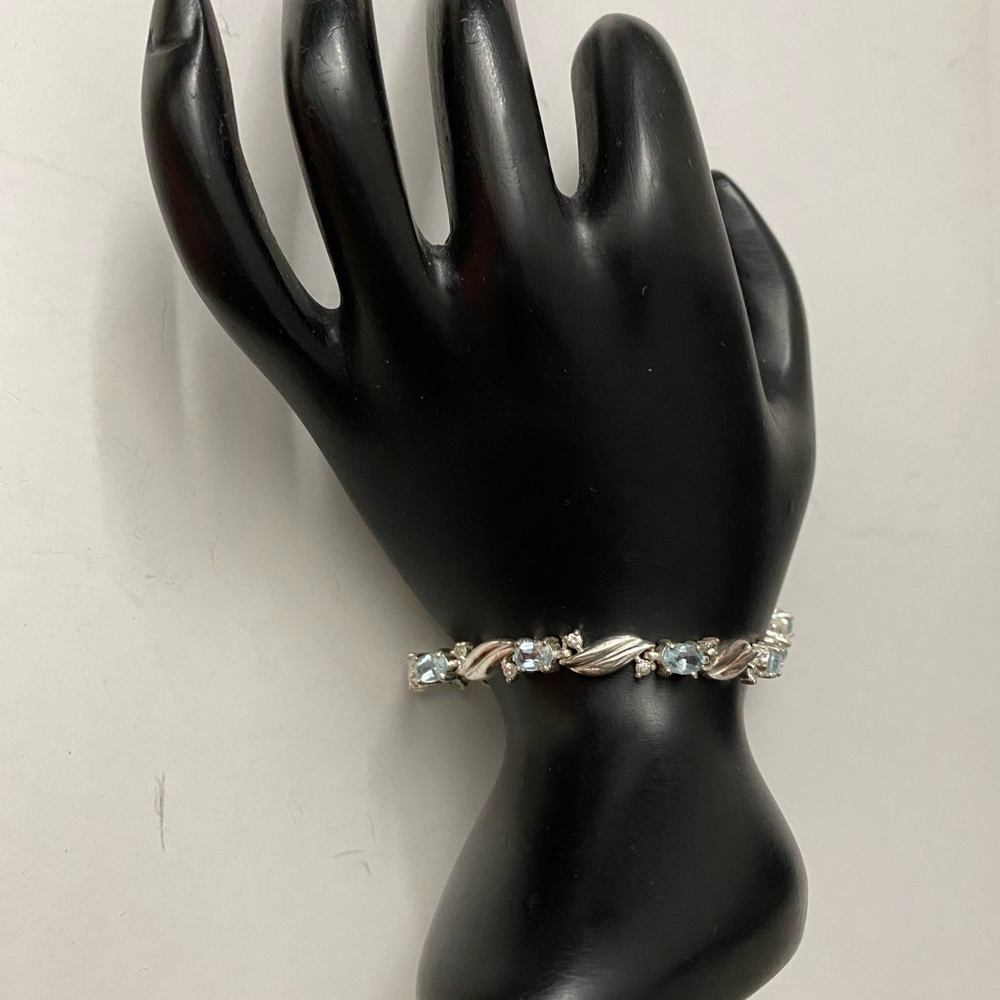 Sterling Silver Bracelet Gemstone Bracelet - Picture 4 of 16